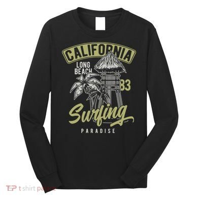 Surfing Long Beach California Long Sleeve Shirt