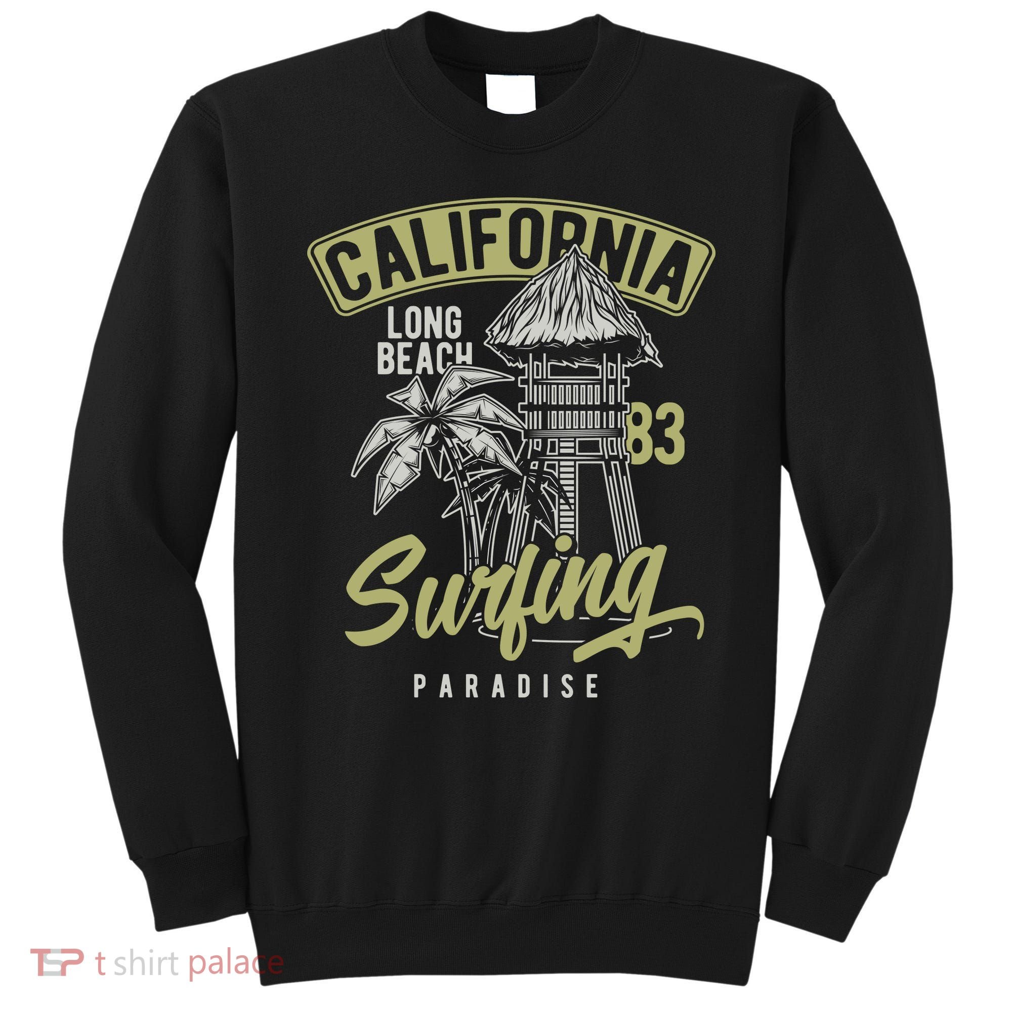Surfing Long Beach California Sweatshirt