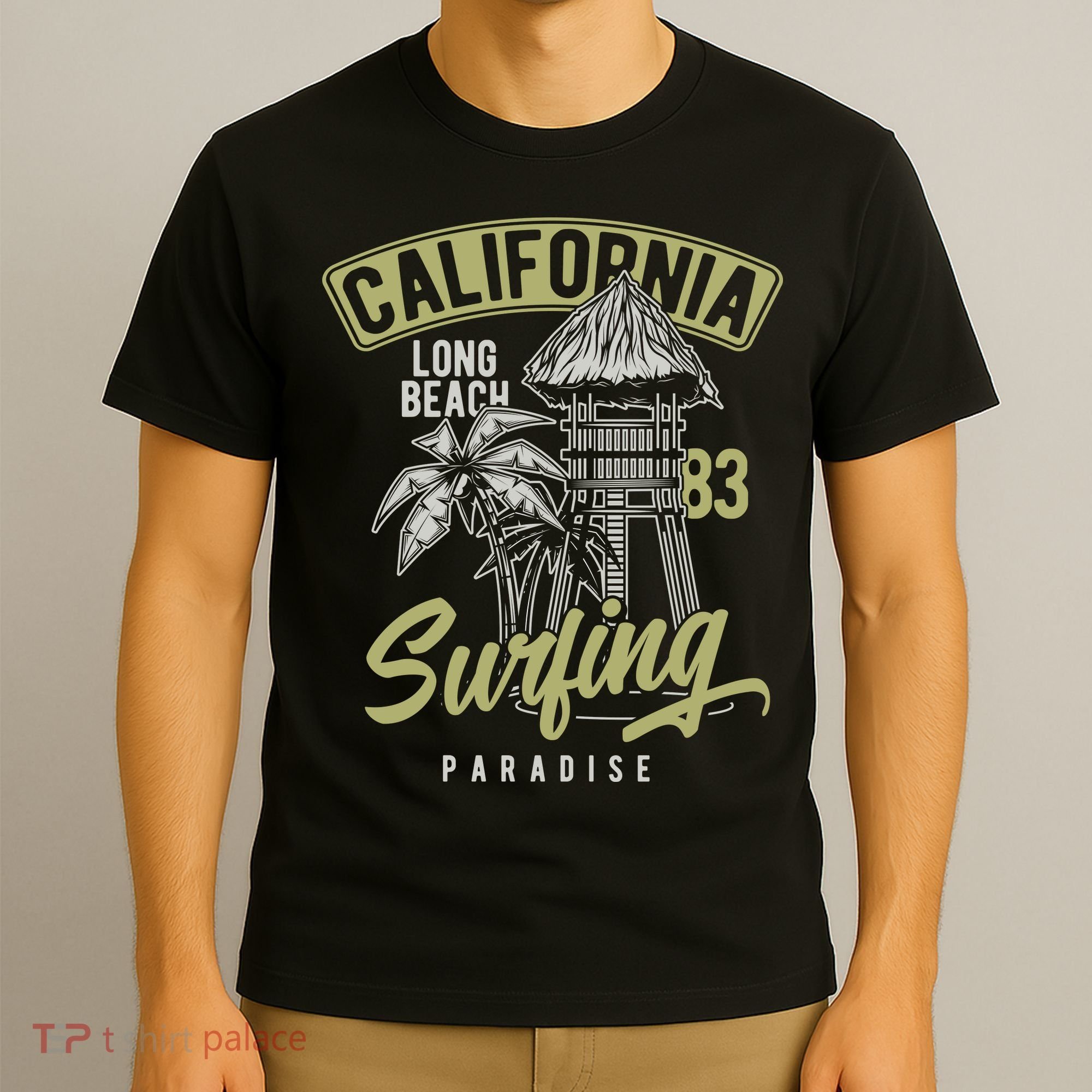 Surfing Long Beach California T-Shirt