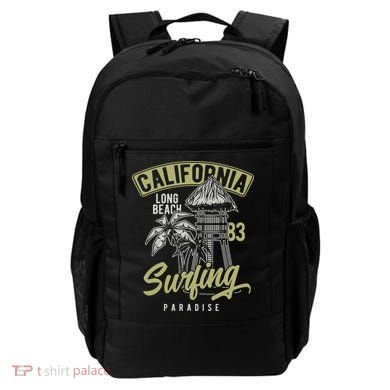 Surfing Long Beach California Backpack