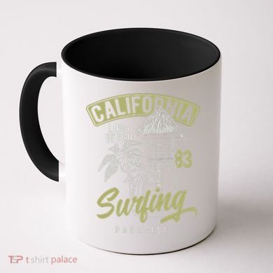 Surfing Long Beach California Coffee Mug