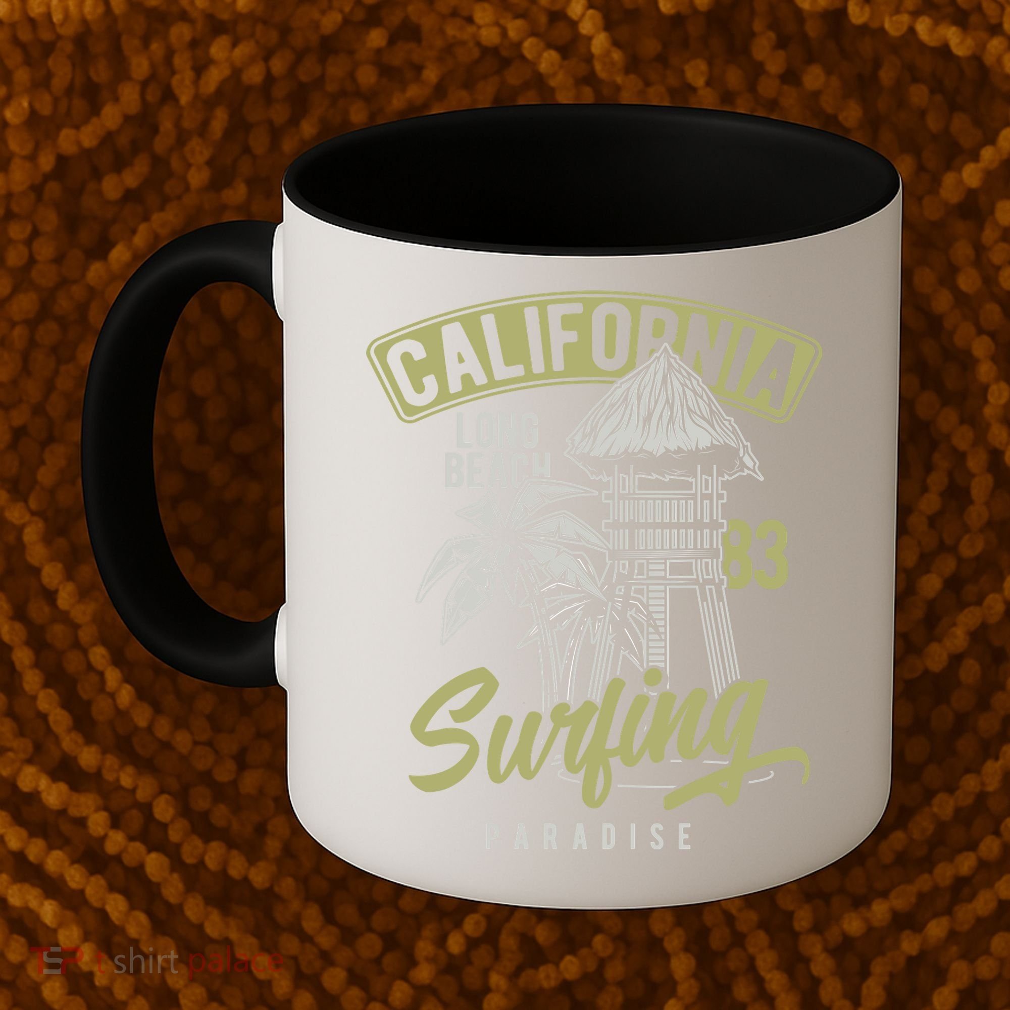 Surfing Long Beach California Coffee Mug