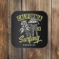 Surfing Long Beach California Coaster thumb 0