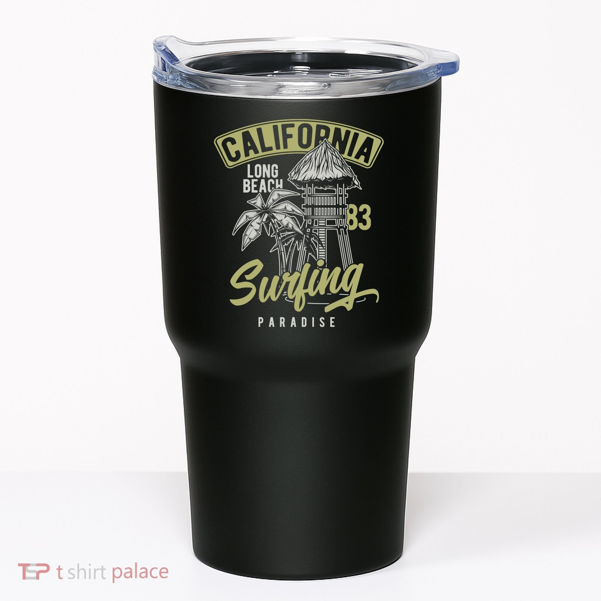 Surfing Long Beach California Tumbler