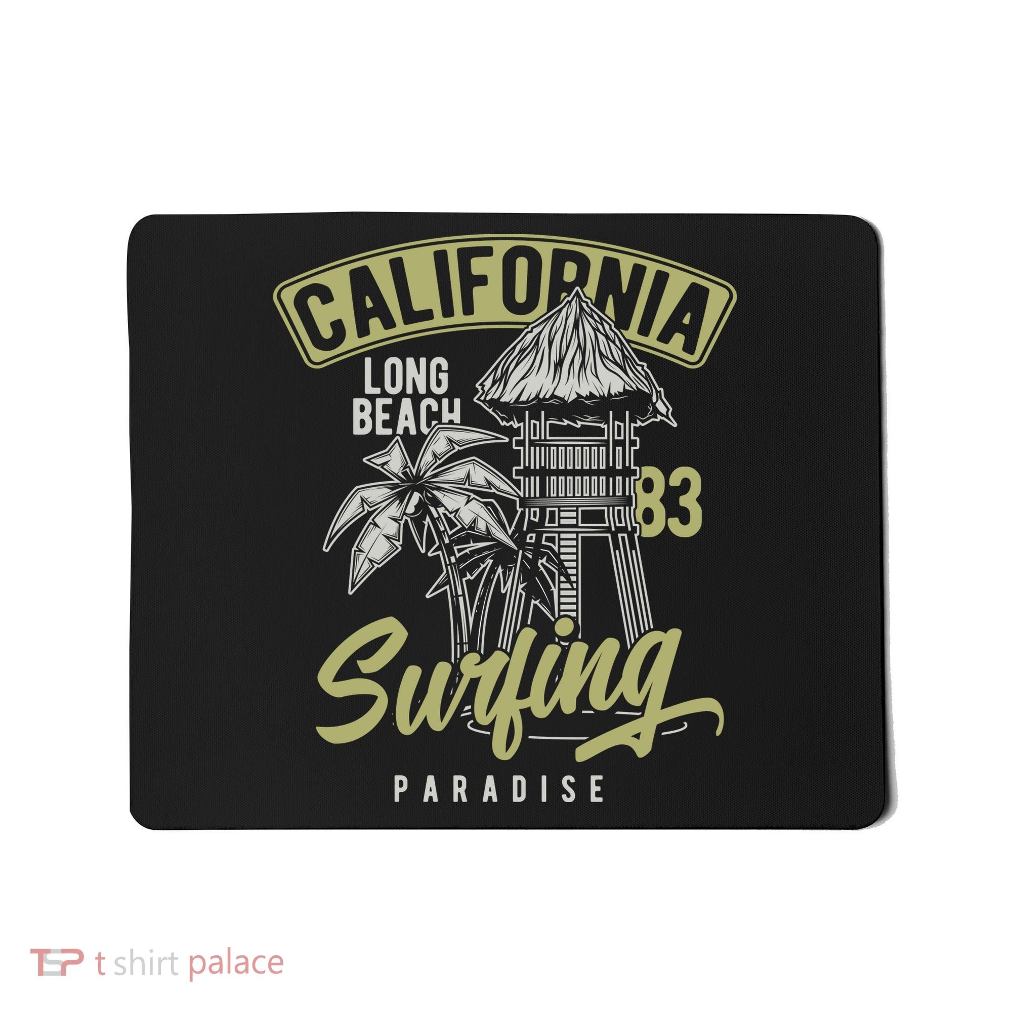 Surfing Long Beach California Mousepad