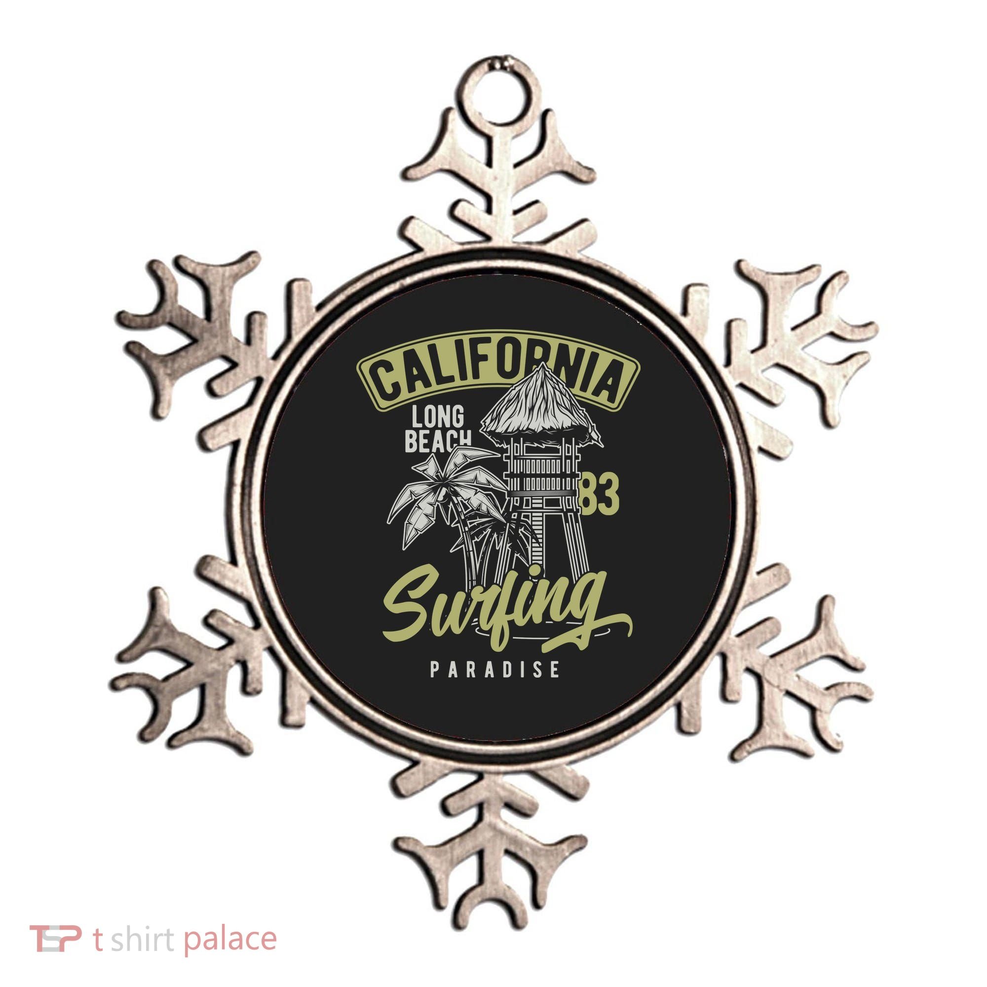 Surfing Long Beach California Ornament