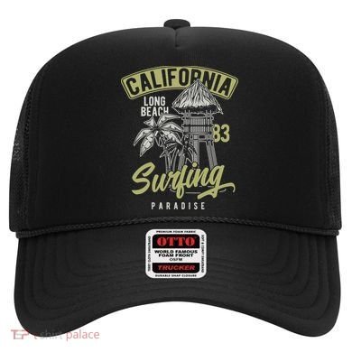 Surfing Long Beach California Hat