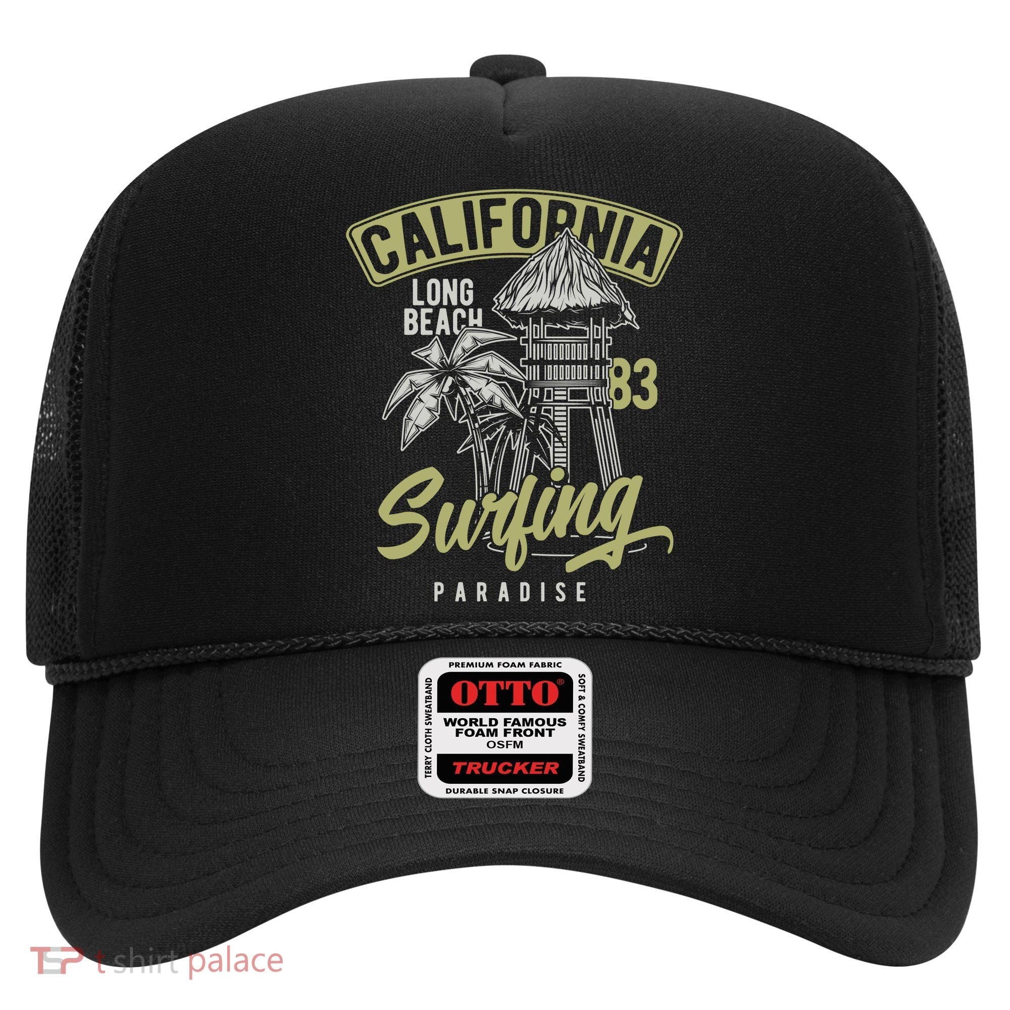 Surfing Long Beach California Hat
