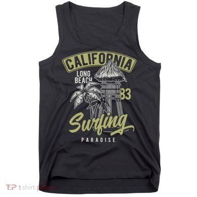 Surfing Long Beach California Tank Top
