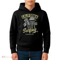 Surfing Long Beach California Kids Hoodie thumb 4