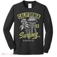 Surfing Long Beach California Kids Long Sleeve Shirt thumb 0