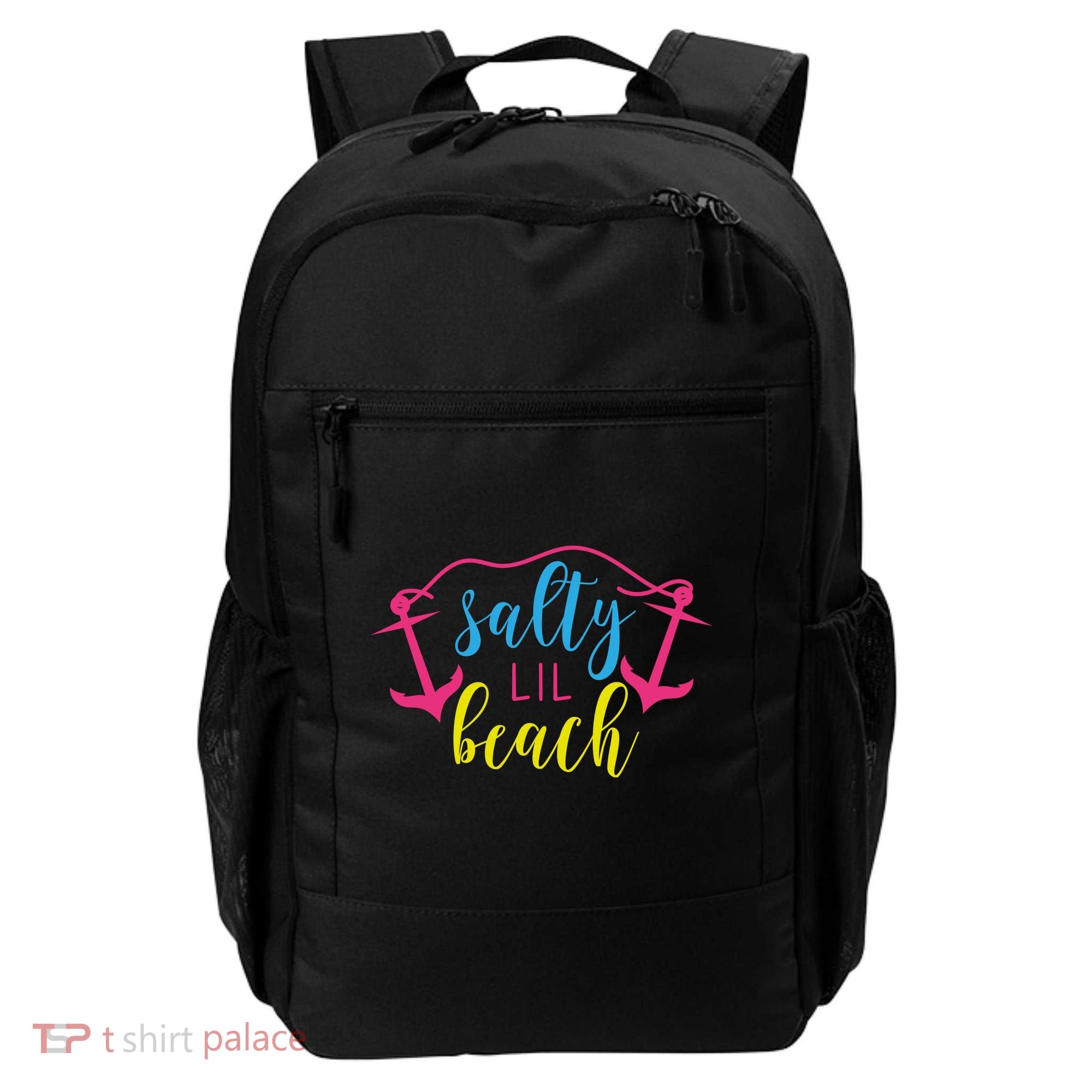 Salty Lil Beach Funny Vacation Backpack