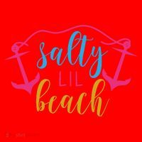 Salty Lil Beach Funny Vacation Santa Hat thumb 1