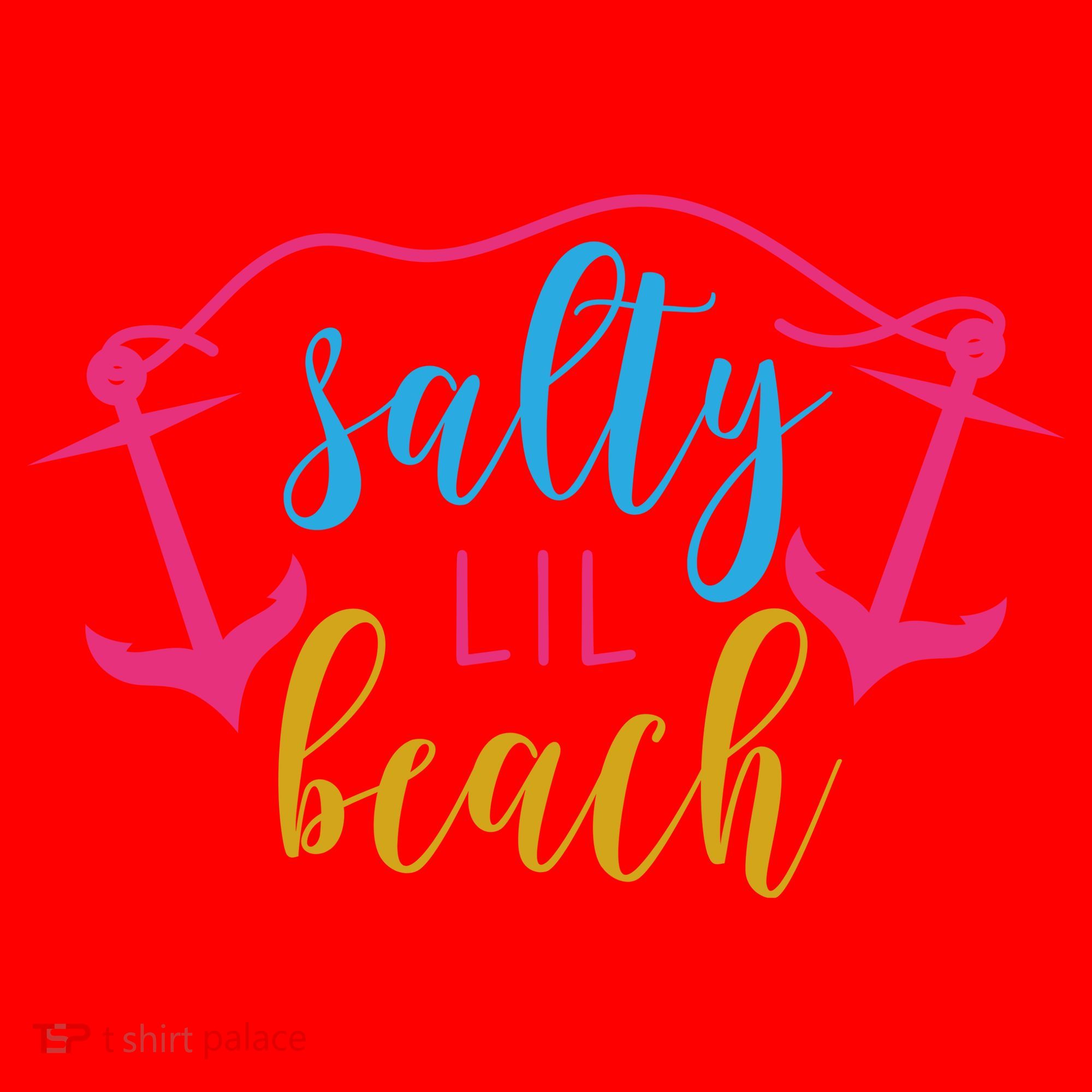 Salty Lil Beach Funny Vacation Santa Hat