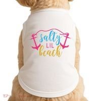 Salty Lil Beach Funny Vacation Doggie Tank thumb 0