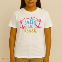 Salty Lil Beach Funny Vacation T-Shirt thumb 4