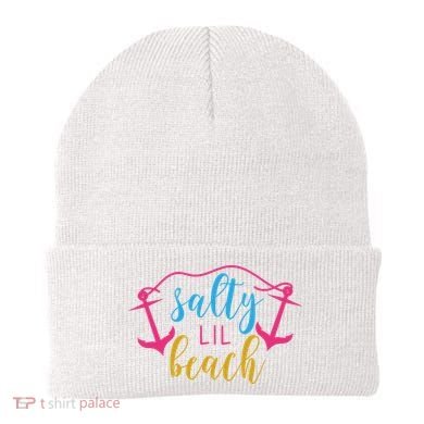 Salty Lil Beach Funny Vacation Beanie