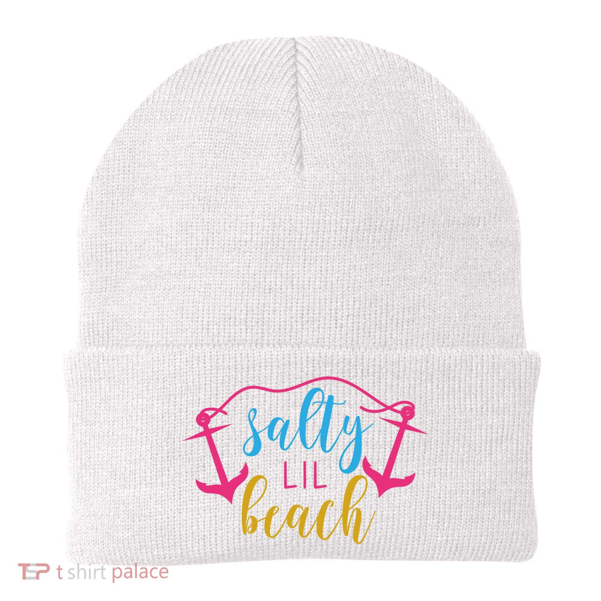 Salty Lil Beach Funny Vacation Beanie