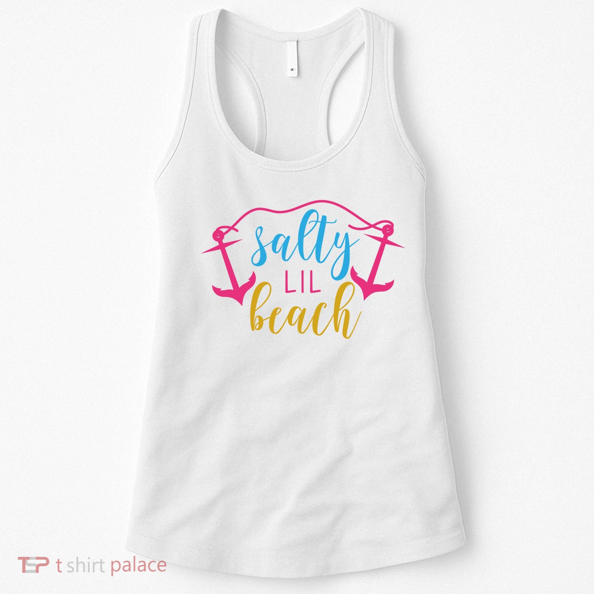 Salty Lil Beach Funny Vacation Women's Tank Top