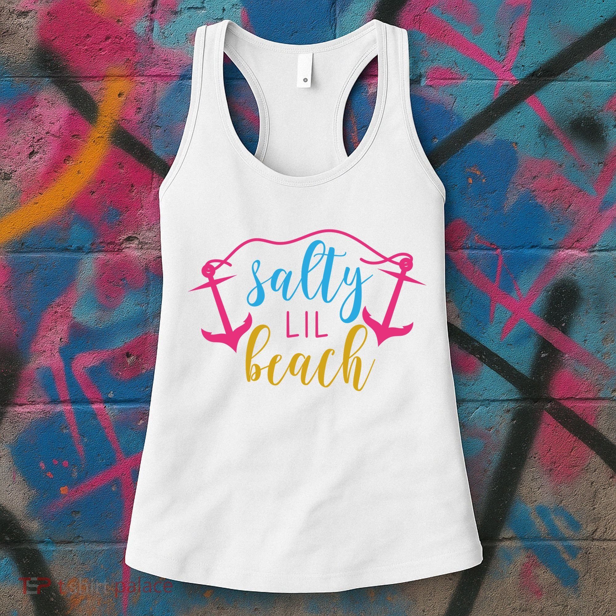 Salty Lil Beach Funny Vacation Women's Tank Top