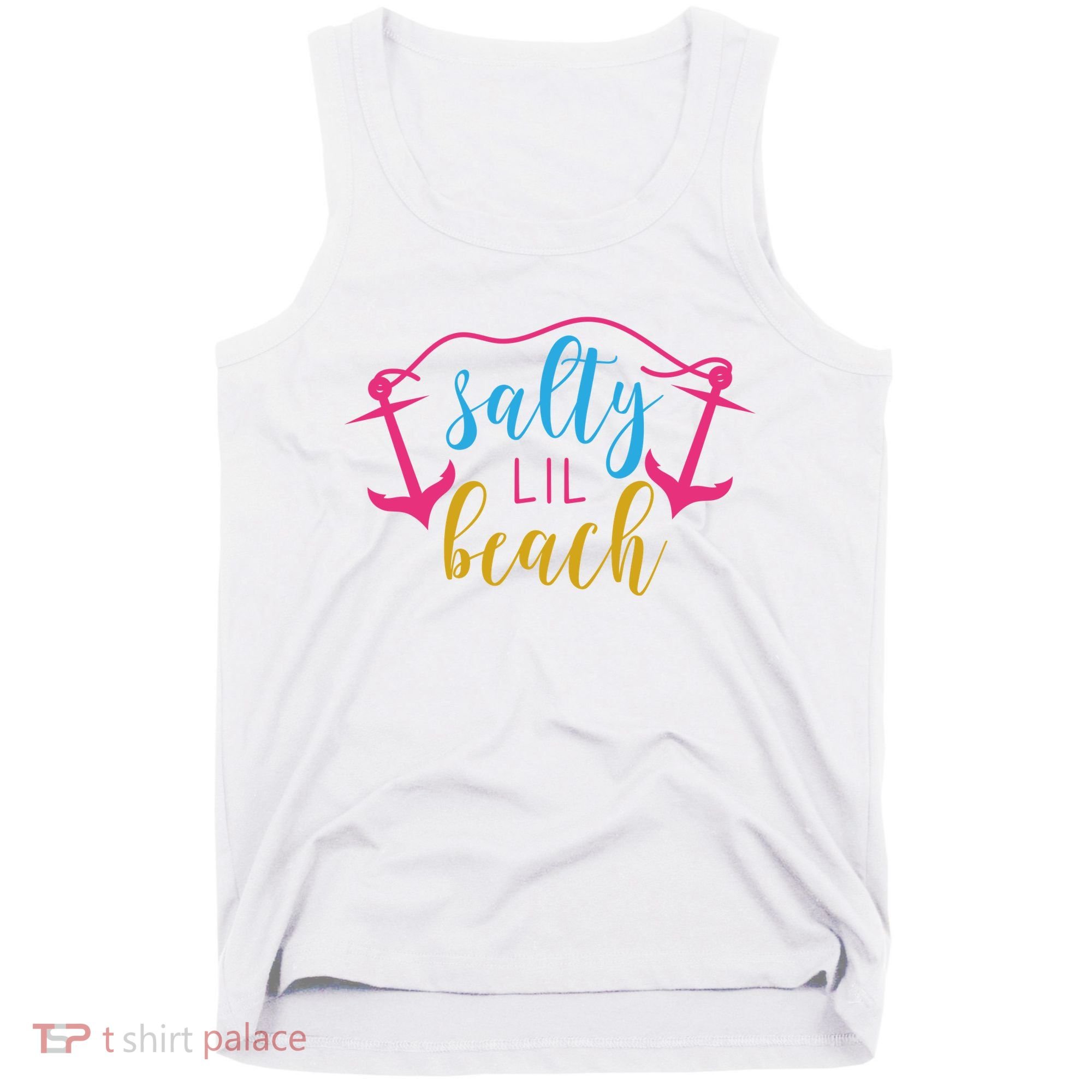 Salty Lil Beach Funny Vacation Tank Top