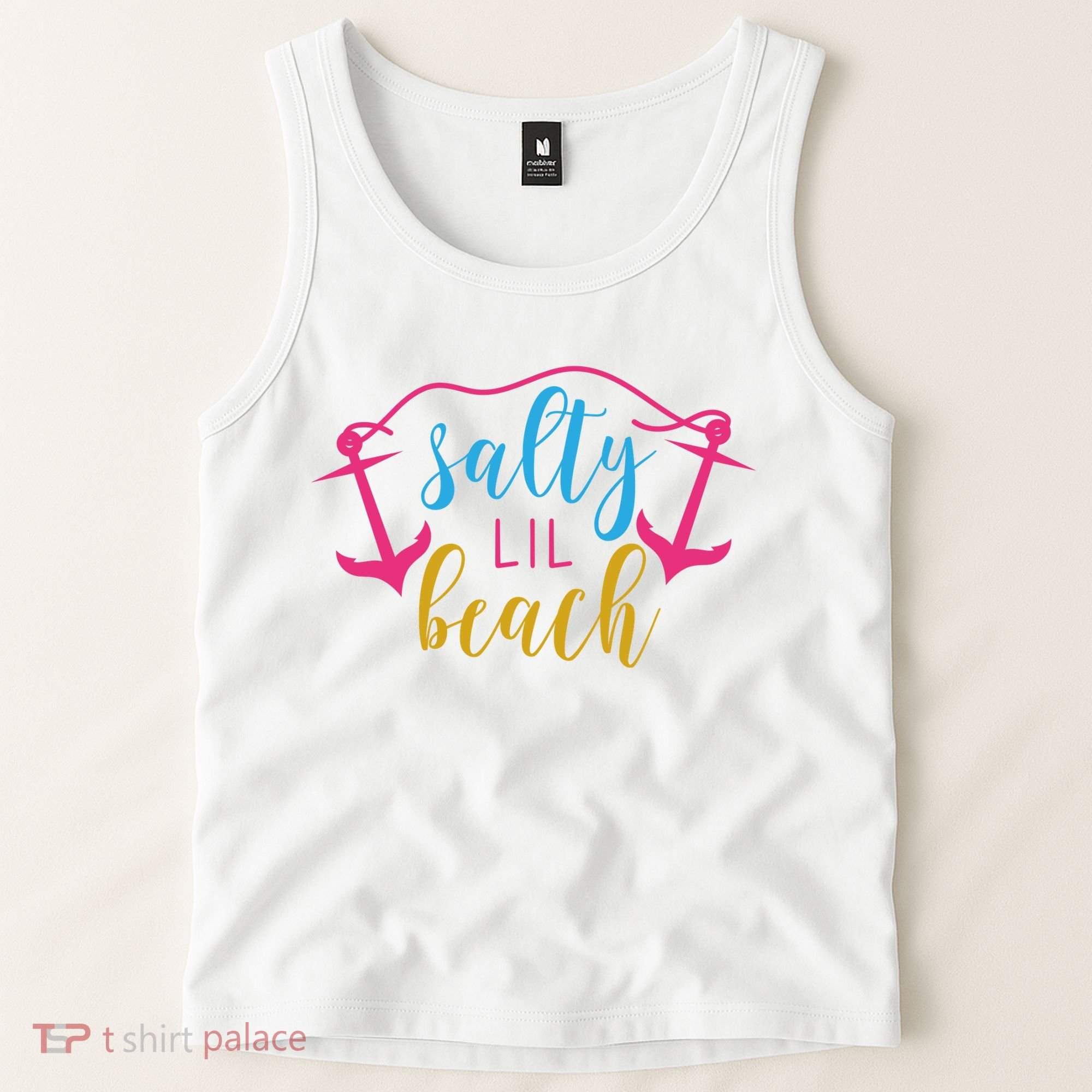 Salty Lil Beach Funny Vacation Tank Top