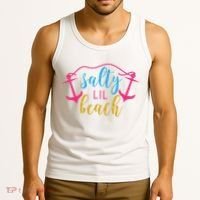Salty Lil Beach Funny Vacation Tank Top thumb 3