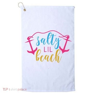 Salty Lil Beach Funny Vacation Golf Towel