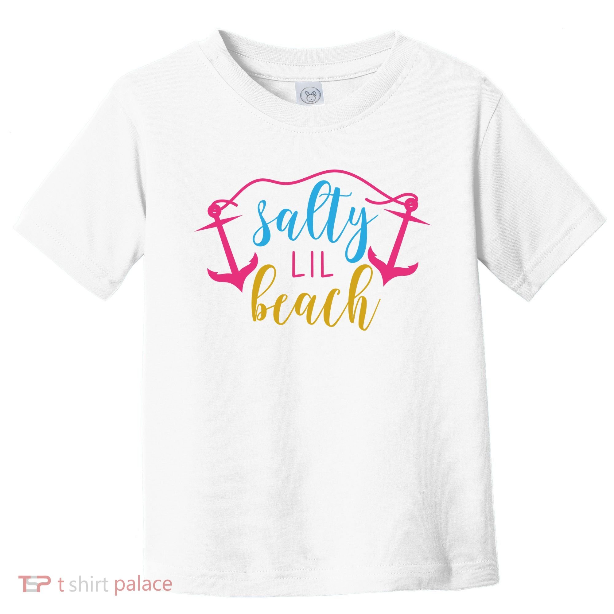 Salty Lil Beach Funny Vacation Toddler T-Shirt