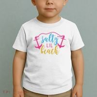 Salty Lil Beach Funny Vacation Toddler T-Shirt thumb 2