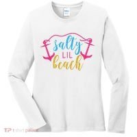 Salty Lil Beach Funny Vacation Women's Long Sleeve Shirt thumb 0
