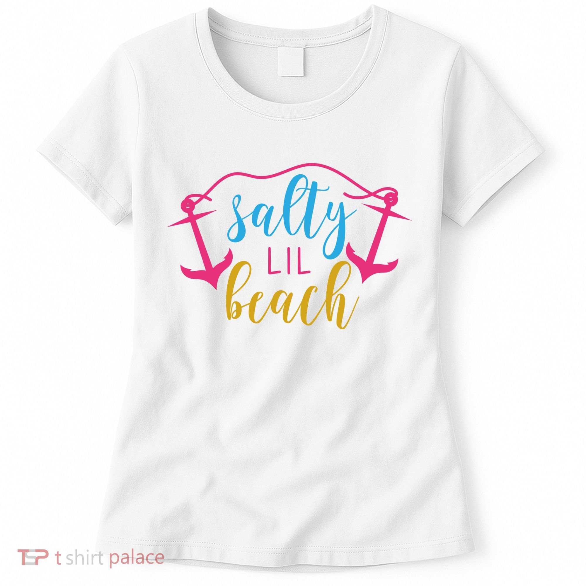 Salty Lil Beach Funny Vacation Women's T-Shirt