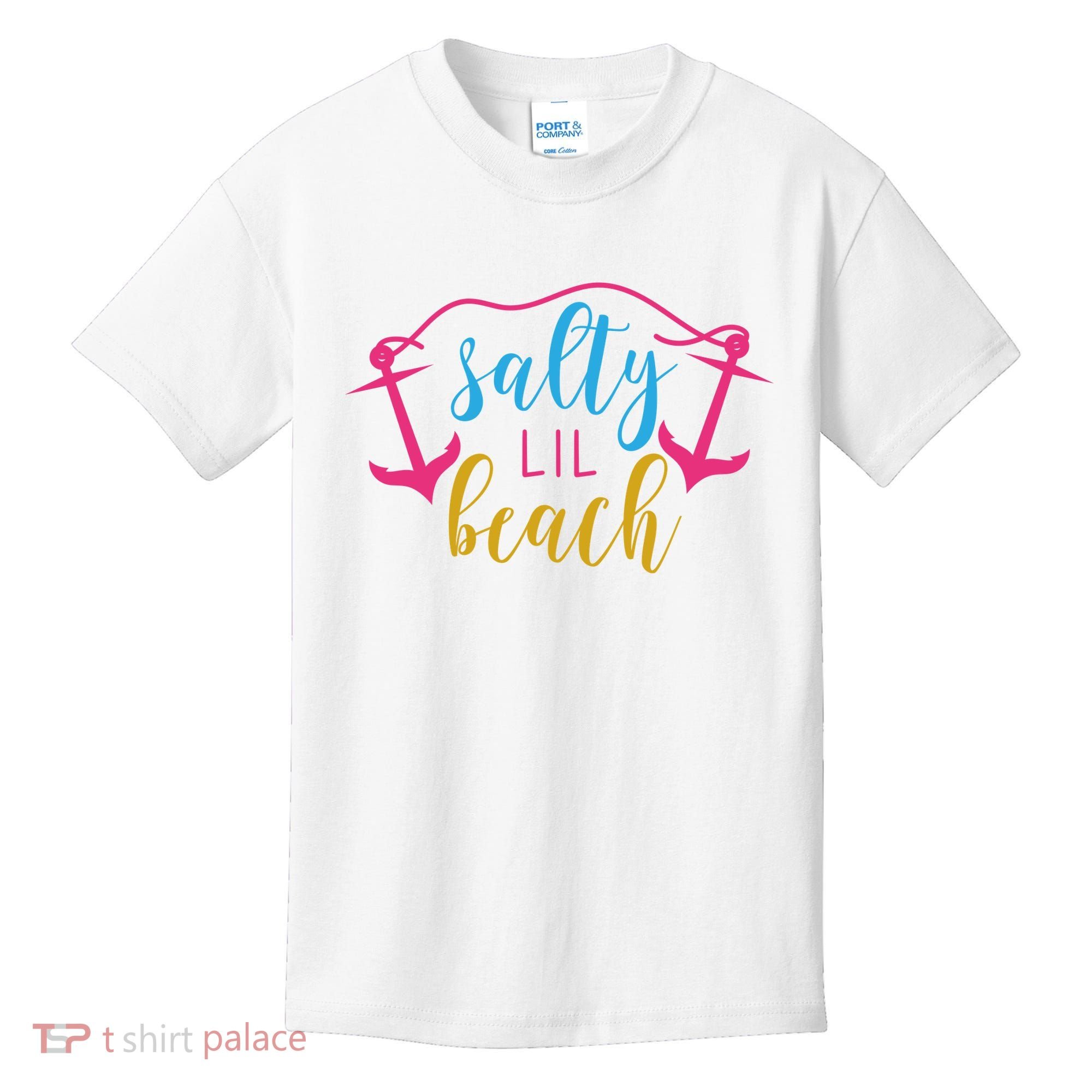 Salty Lil Beach Funny Vacation Kids T-Shirt