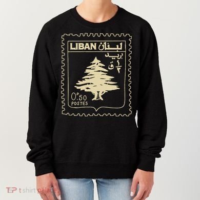 Support Lebanon Beirut Map Lebanese Flag Women's Sweatshirt