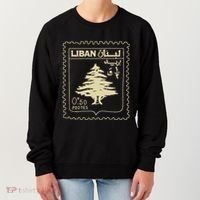 Support Lebanon Beirut Map Lebanese Flag Women's Sweatshirt thumb 0