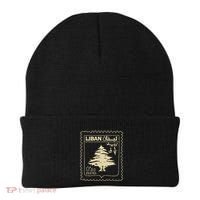 Support Lebanon Beirut Map Lebanese Flag Beanie thumb 0