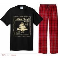 Support Lebanon Beirut Map Lebanese Flag Pajama Set thumb 0