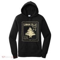 Support Lebanon Beirut Map Lebanese Flag Women's Hoodie thumb 0