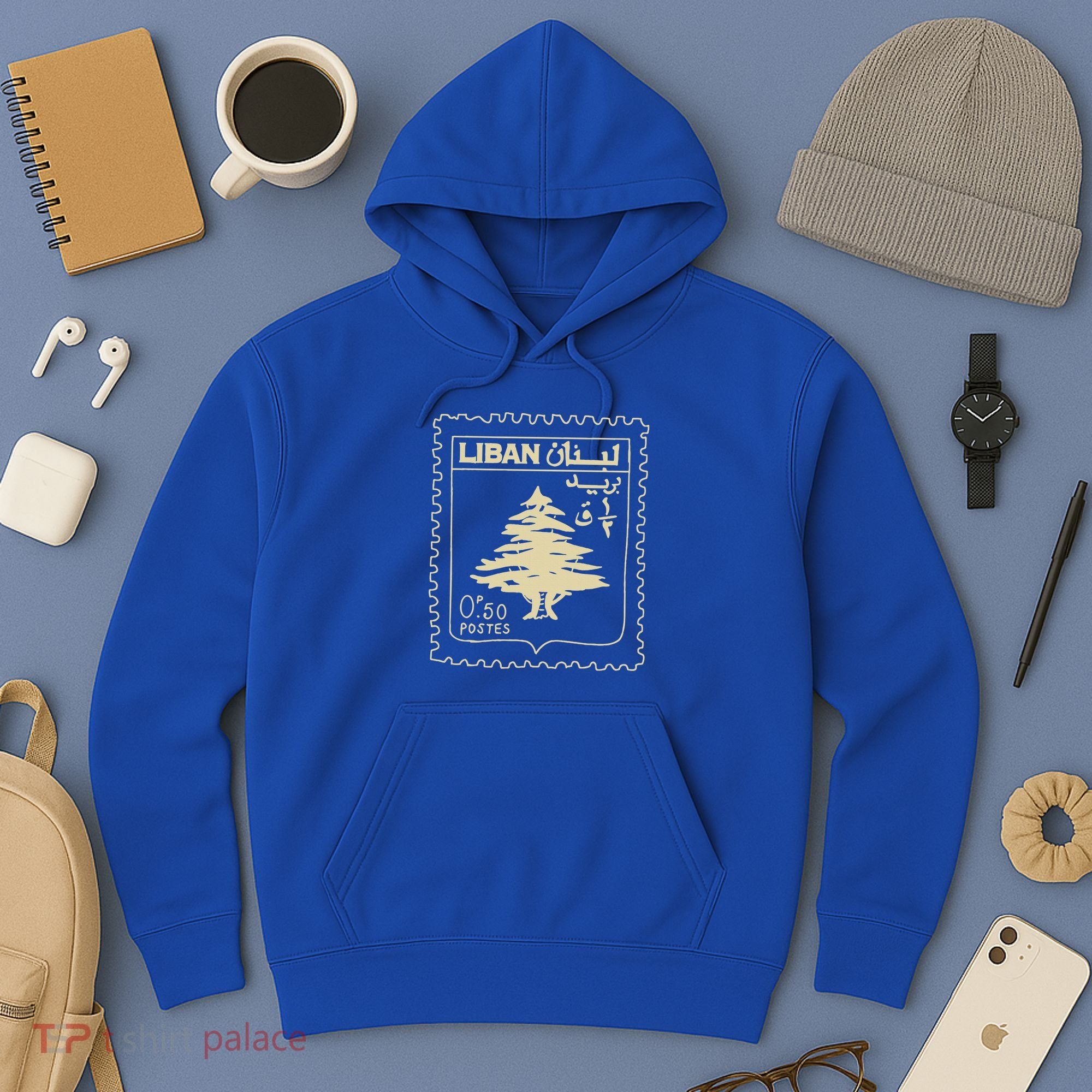 Support Lebanon Beirut Map Lebanese Flag Hoodie