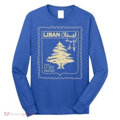 Support Lebanon Beirut Map Lebanese Flag Long Sleeve Shirt