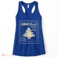 Support Lebanon Beirut Map Lebanese Flag Women's Tank Top thumb 0