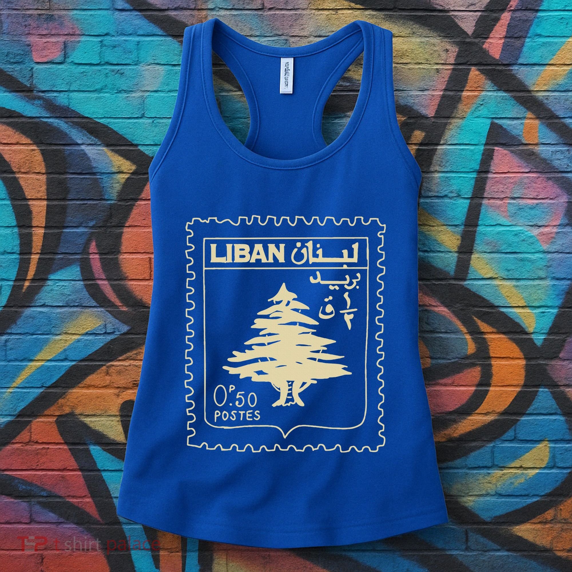 Support Lebanon Beirut Map Lebanese Flag Women's Tank Top