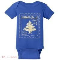 Support Lebanon Beirut Map Lebanese Flag Baby Bodysuit thumb 0
