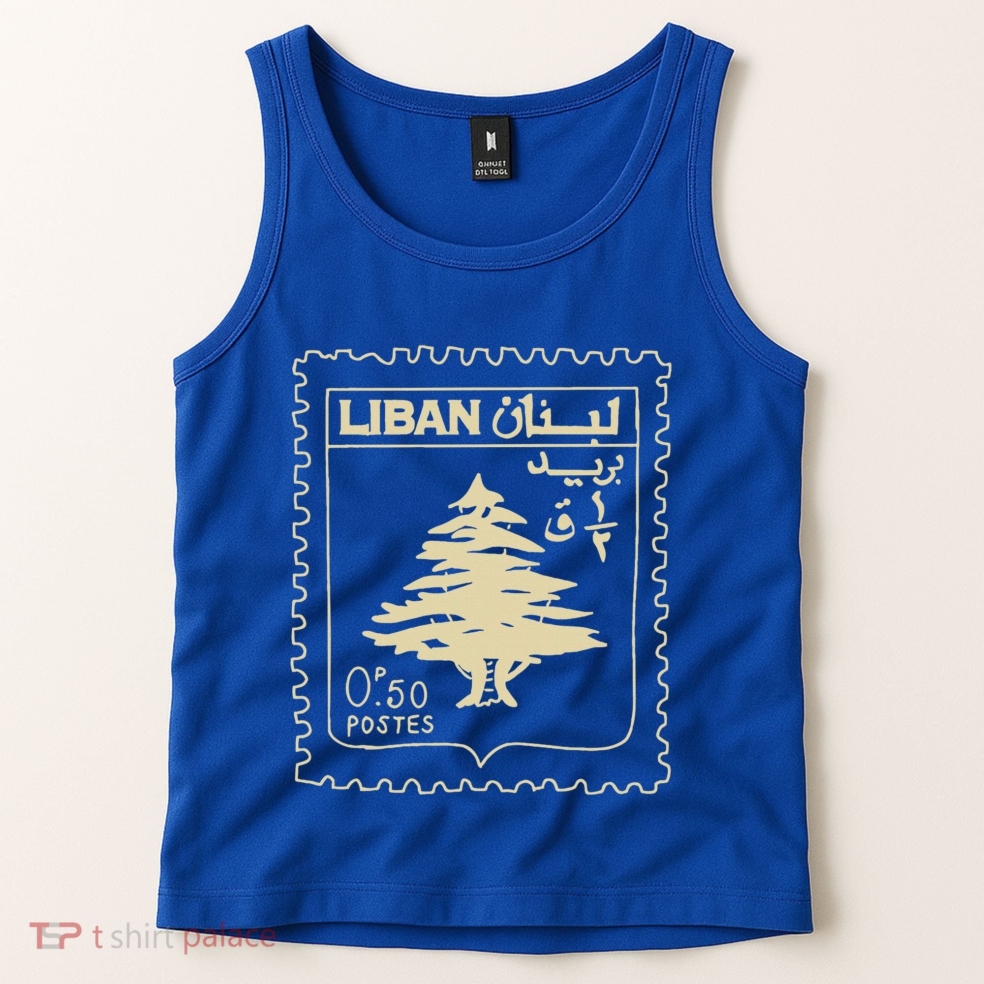Support Lebanon Beirut Map Lebanese Flag Tank Top