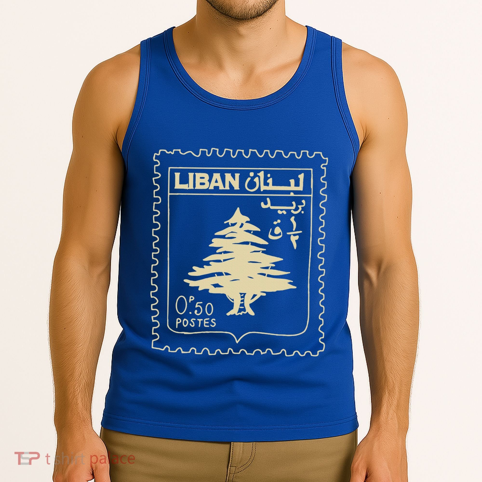 Support Lebanon Beirut Map Lebanese Flag Tank Top