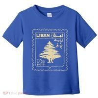 Support Lebanon Beirut Map Lebanese Flag Toddler T-Shirt thumb 0