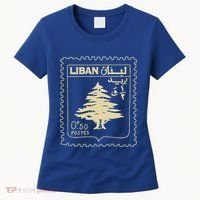 Support Lebanon Beirut Map Lebanese Flag Women's T-Shirt thumb 0