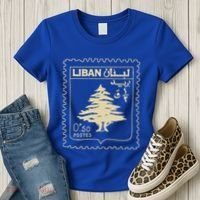 Support Lebanon Beirut Map Lebanese Flag Women's T-Shirt thumb 3