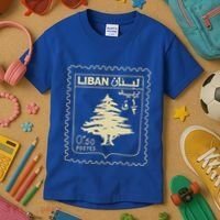 Support Lebanon Beirut Map Lebanese Flag Kids T-Shirt thumb 3