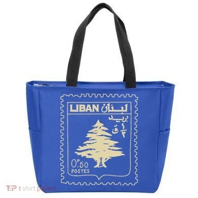 Support Lebanon Beirut Map Lebanese Flag Tote Bag